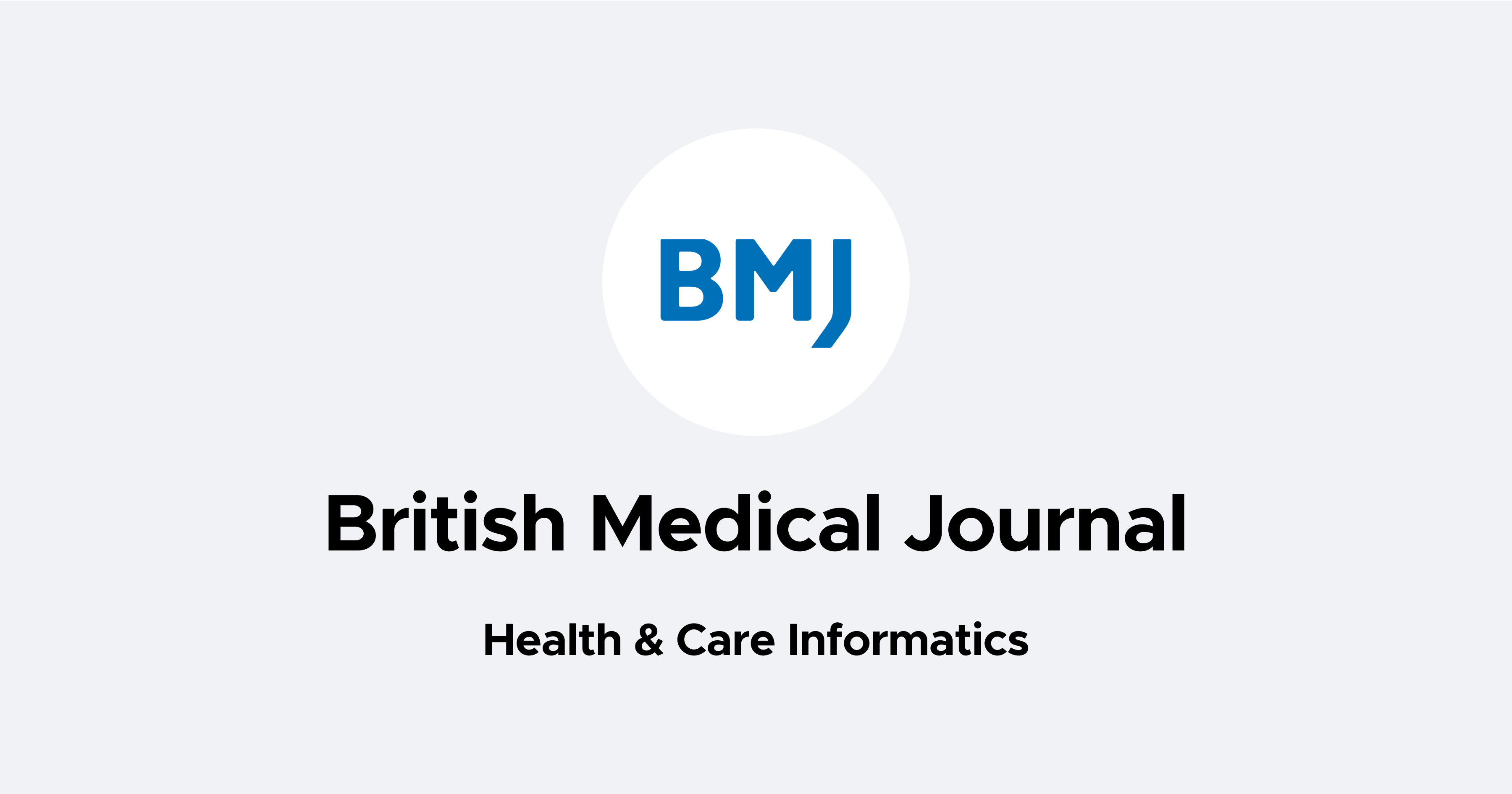 BMJ Health and Care Informatics article