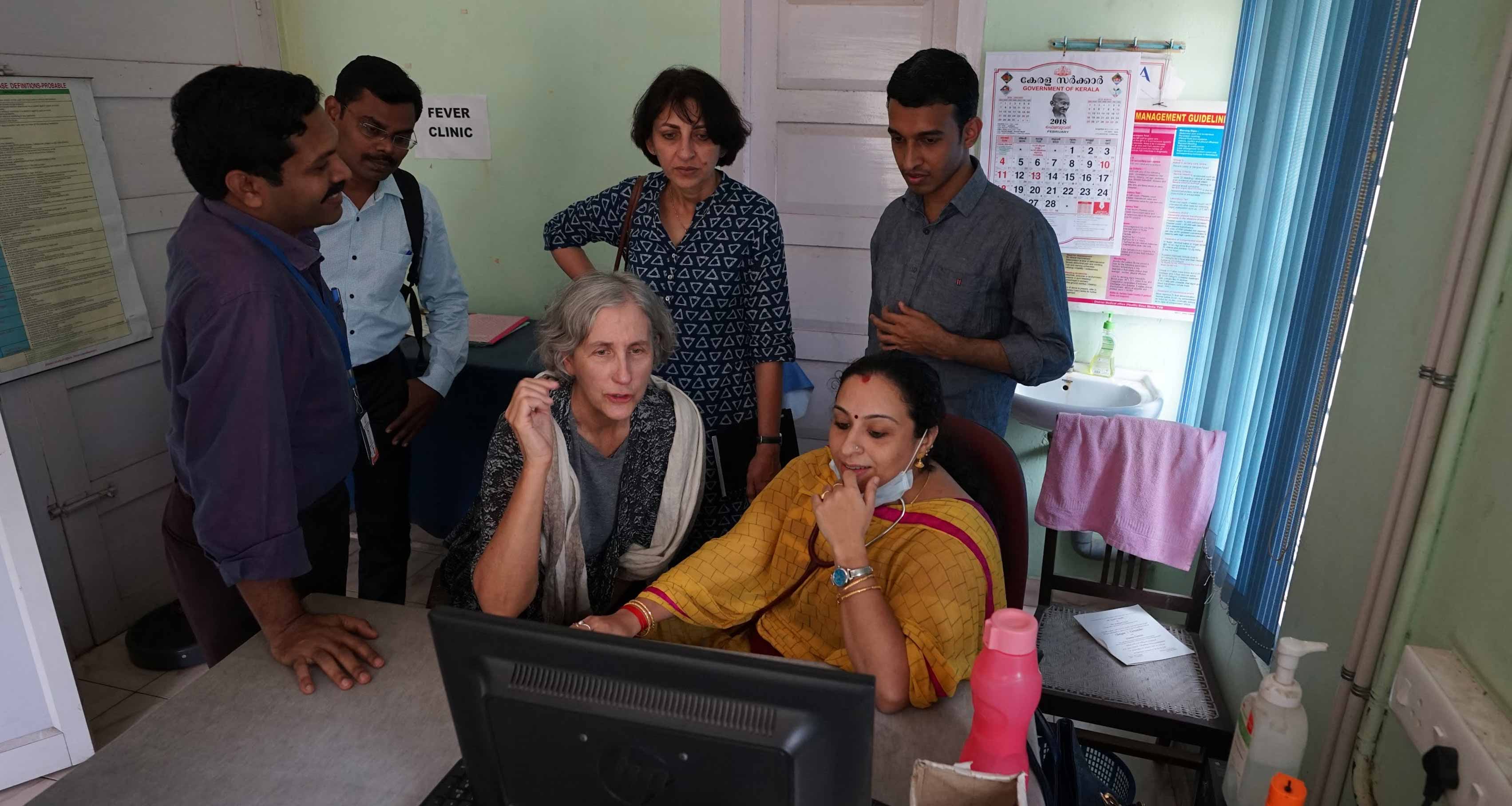 A member of the Simple team interviews a physician in India