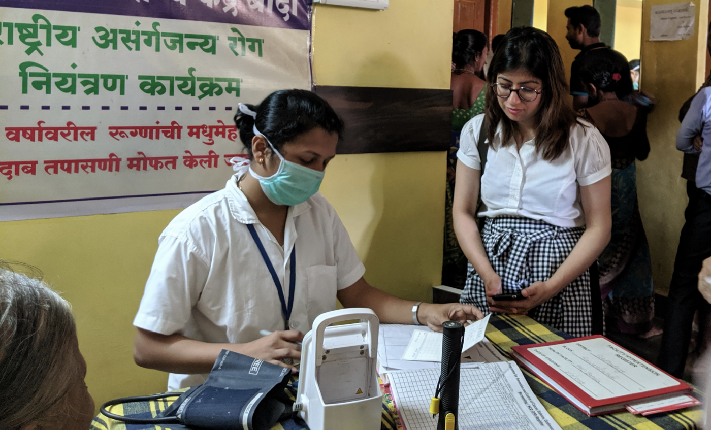 Observing a nurse at a PHC in Sindhudurg, Maharashtra